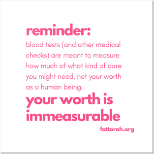 your worth is immeasurable Posters and Art